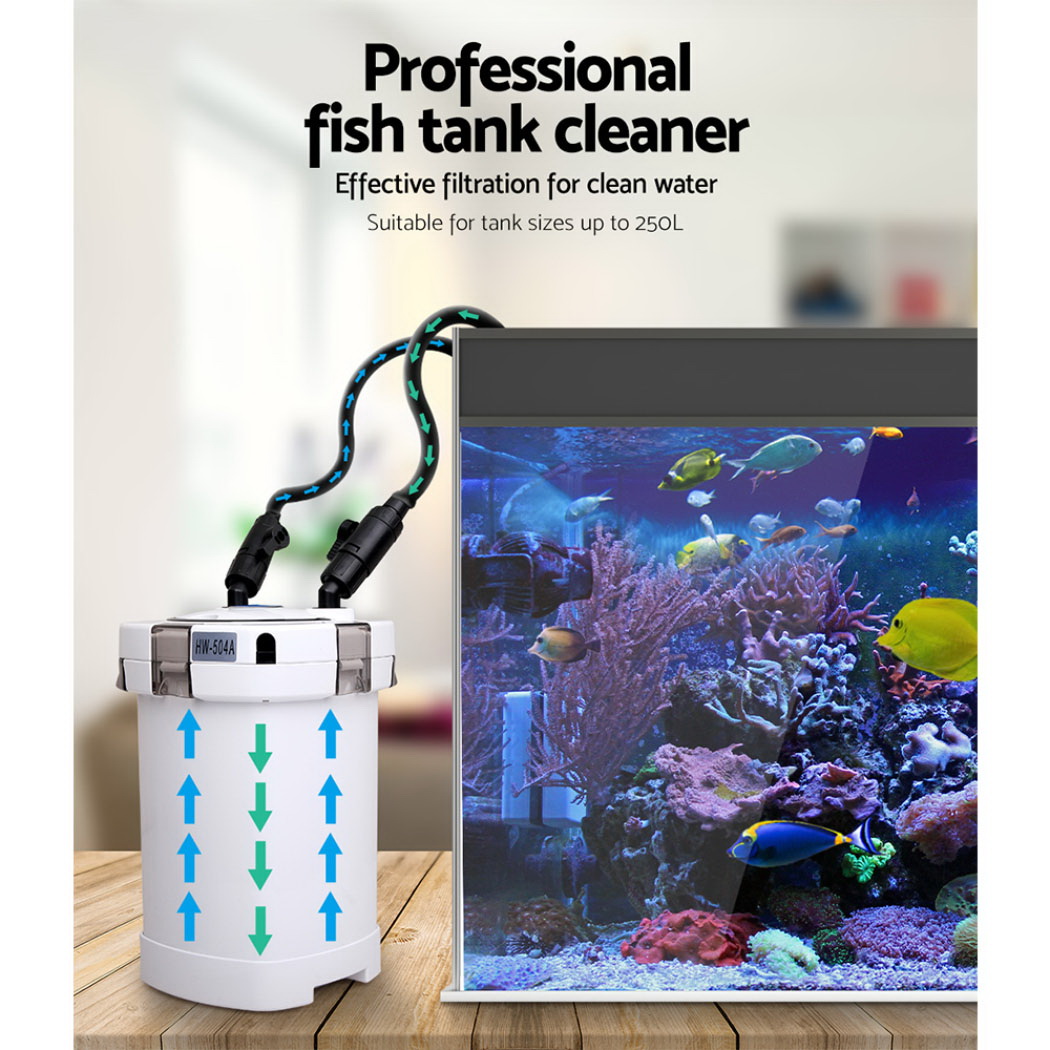 Giantz Aquarium Filter Fish Tank External Canister Water Pump 1250L/H view 4