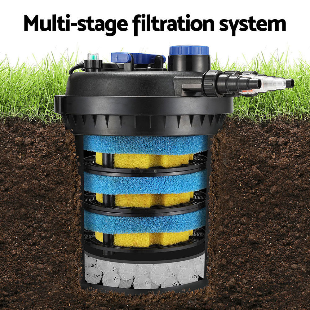 Giantz Aquarium Filter Fish Tank External Canister Water Filter 10000L/H view 5