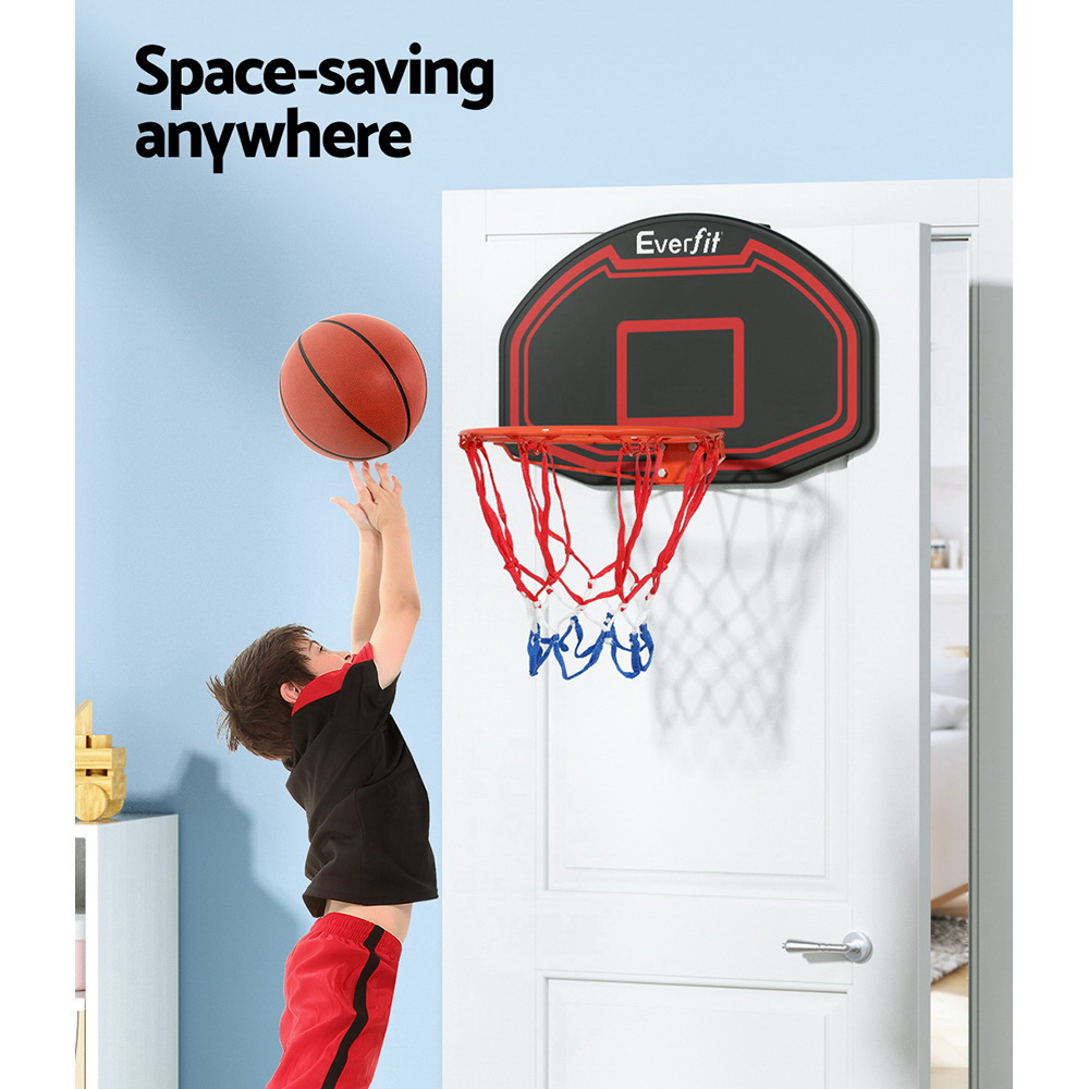 Everfit 38" Basketball Hoop Backboard Door Wall Mounted Ring Net Sports Kids view 5