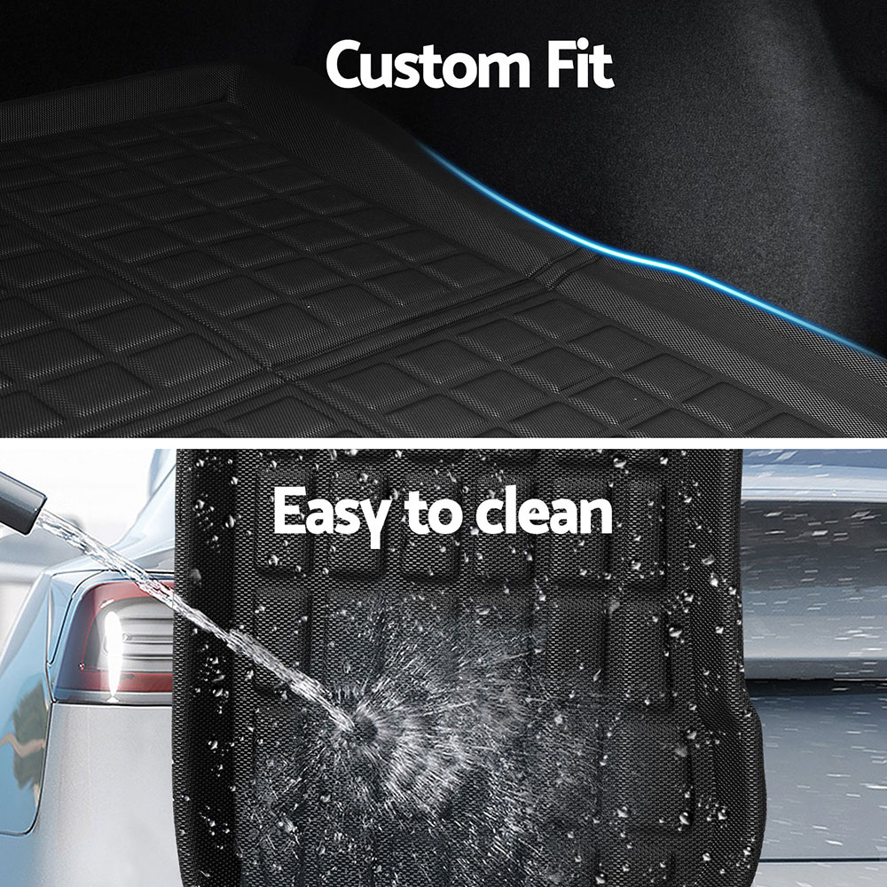 NEW Tesla Model 3 Highland 2024 Boot Liner Rear Frunk Cargo Trunk Mats Weisshorn view 6