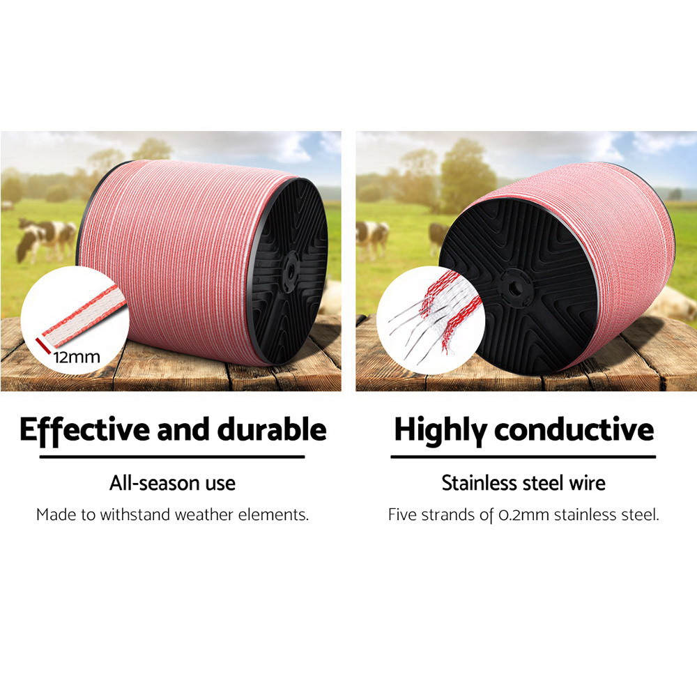 Giantz Electric Fence Poly Tape 2000M view 5