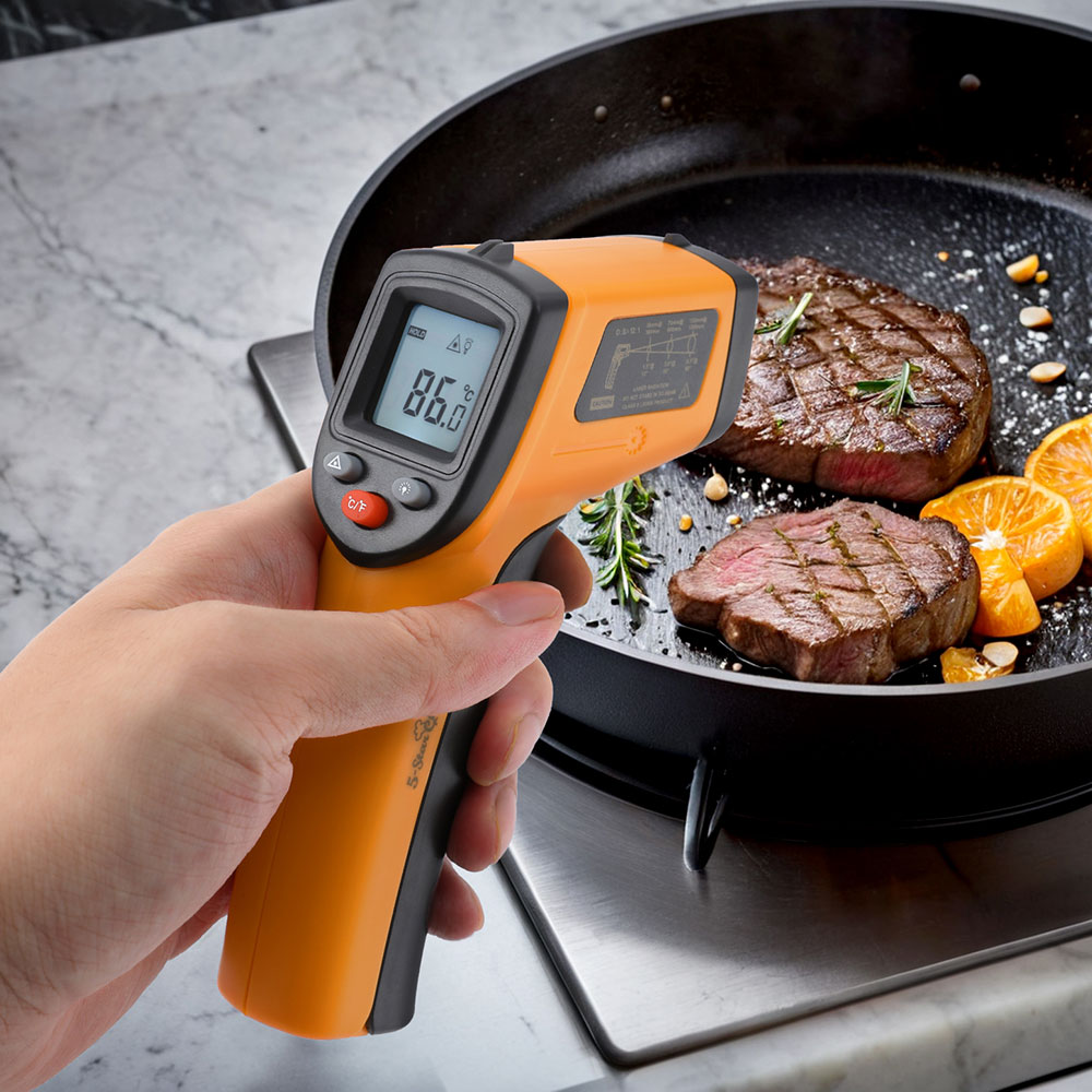 5-star Chef Laser Infrared Thermometer Food Digital Temperature Gun Smoker view 6