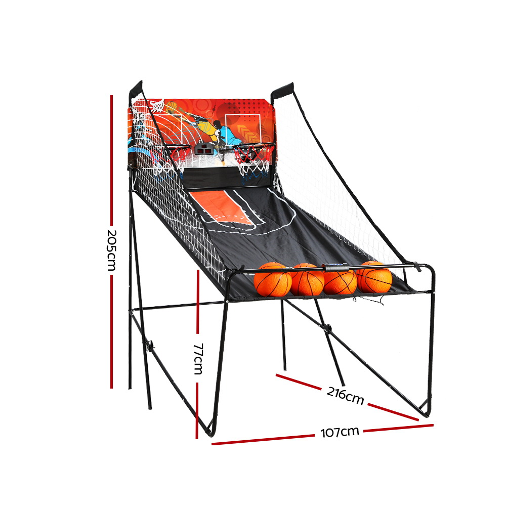 Basketball Arcade Game Electronic Scorer 8 Games Double Shoot Black view 2