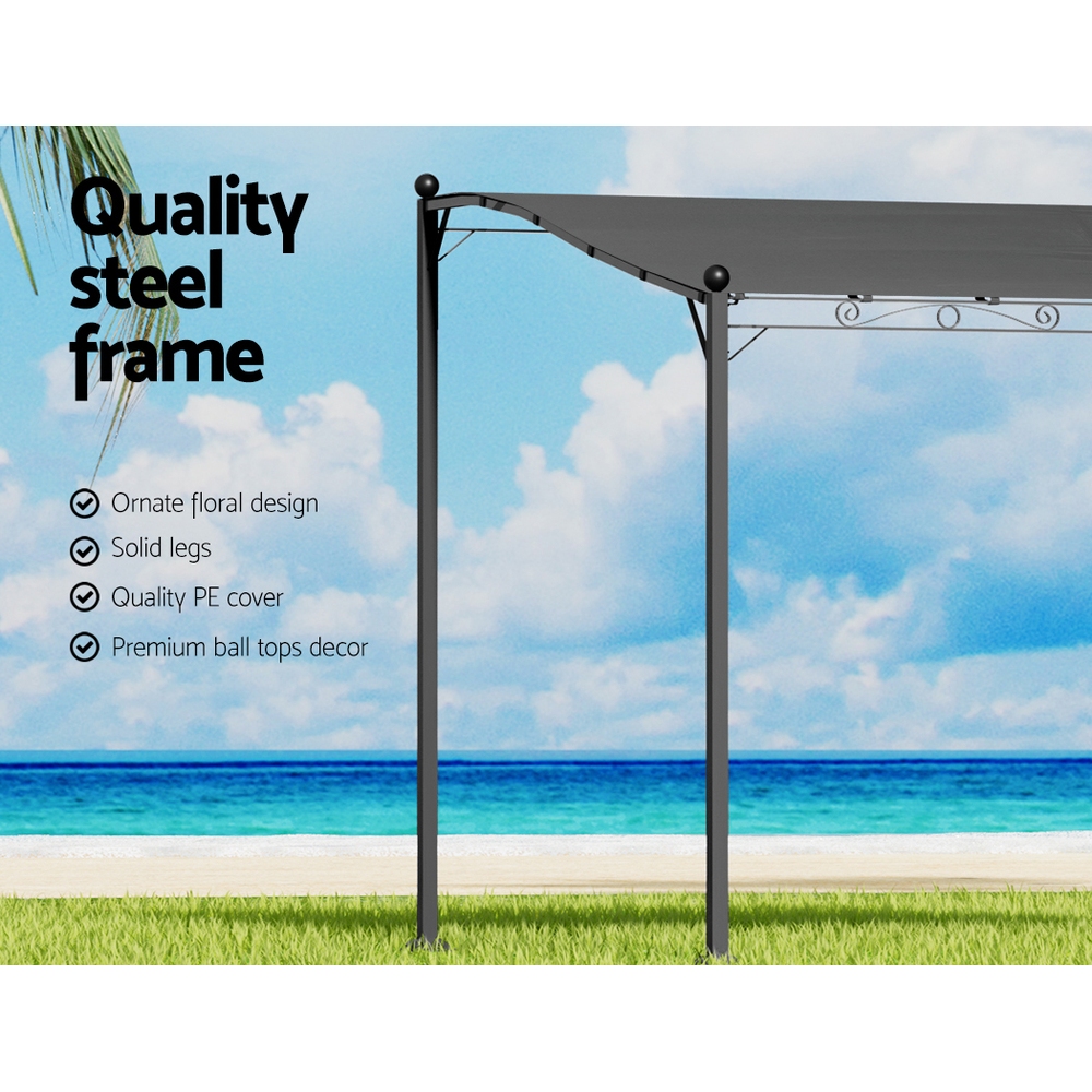 Instahut Gazebo Marquee 3m Outdoor Event Wedding Tent Camping Party Shade Iron view 5