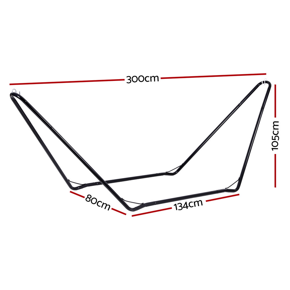 Gardeon Hammock Bed Stand Steel Frame Outdoor Garden view 2