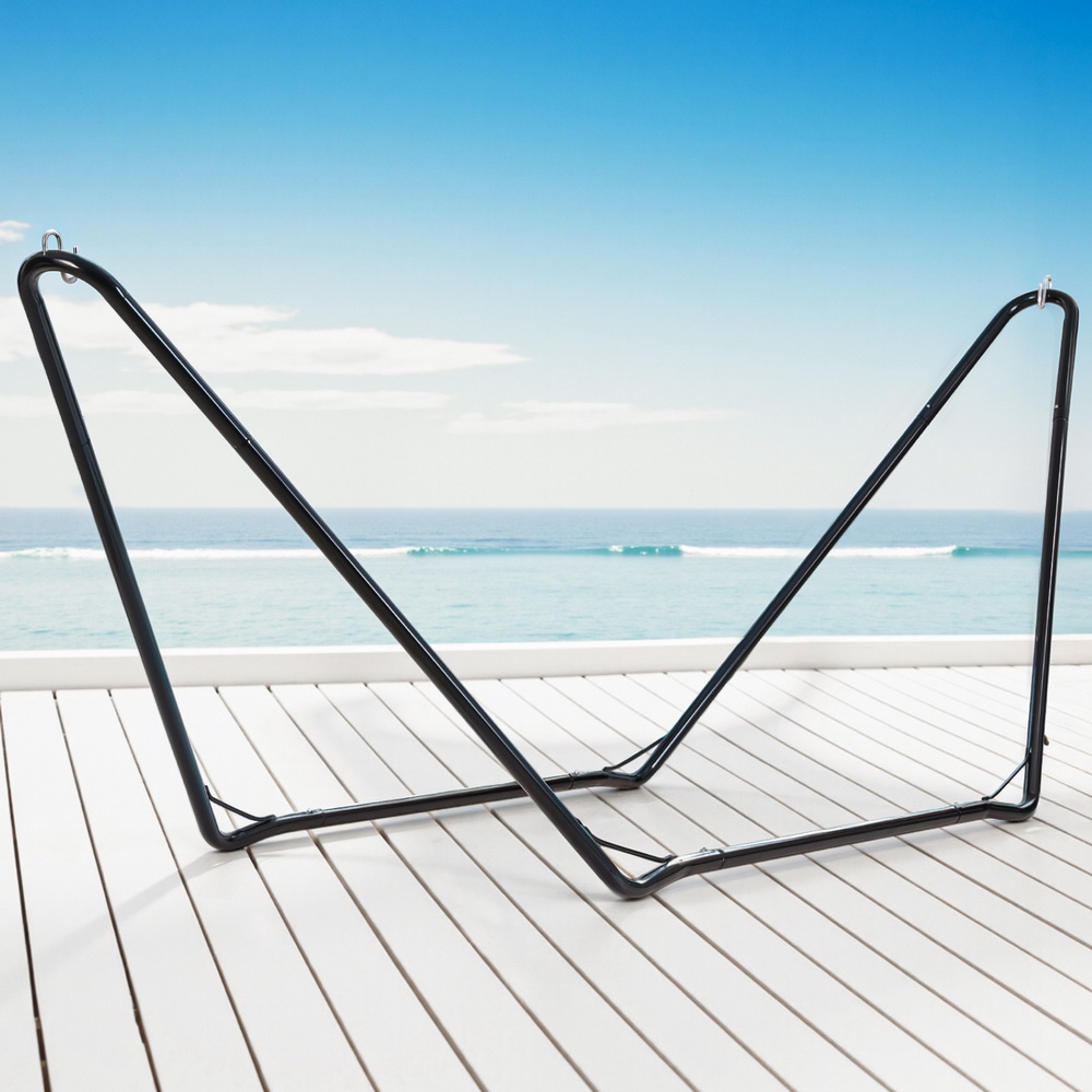 Gardeon Hammock Bed Stand Steel Frame Outdoor Garden view 7