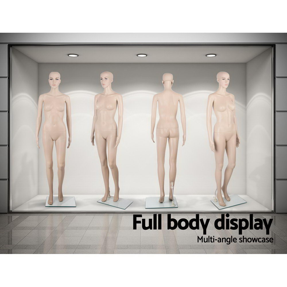 175cm Tall Full Body Female Mannequin - Skin Coloured view 4