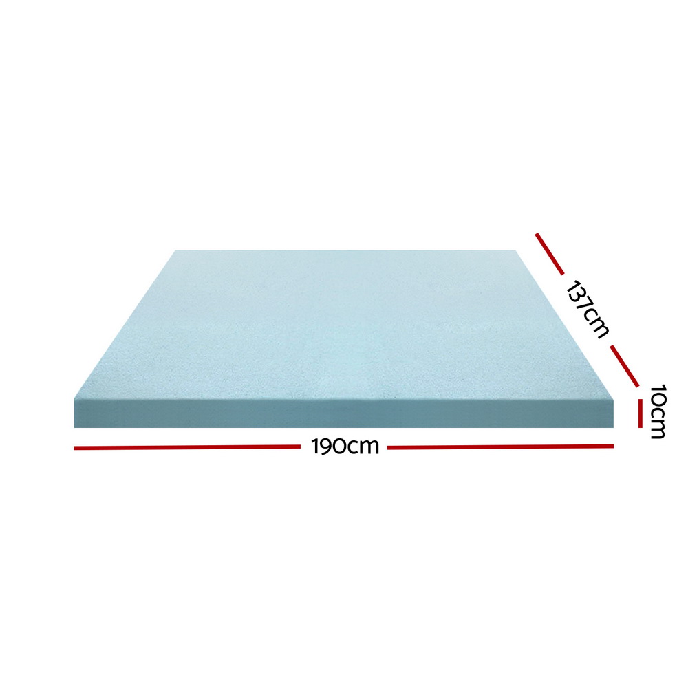 Giselle Bedding Memory Foam Mattress Topper Cool Gel Bed Mat Bamboo 10cm Double view 2