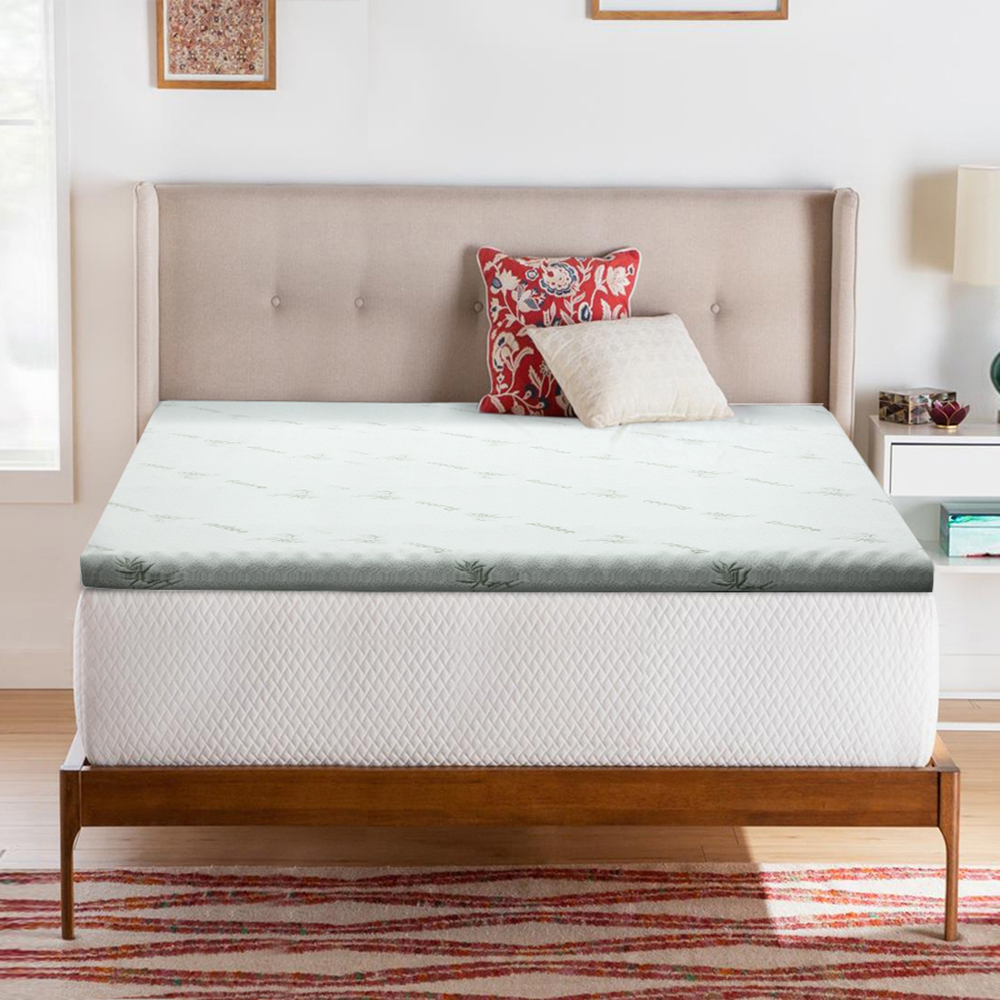 Giselle Bedding Memory Foam Mattress Topper Cool Gel 8cm Queen — image 1