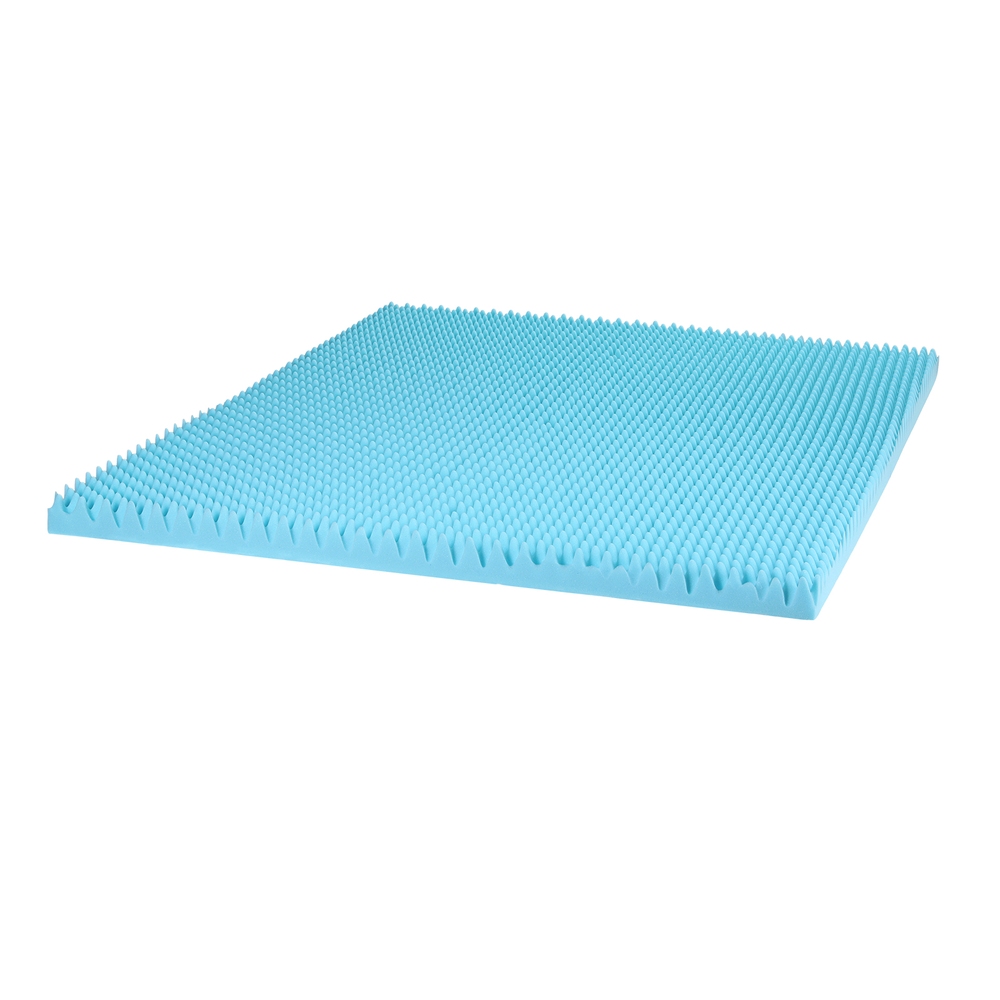 Giselle 8cm Memory Foam Mattress Topper Gel Egg Crate Foam Bamboo Queen — image 1