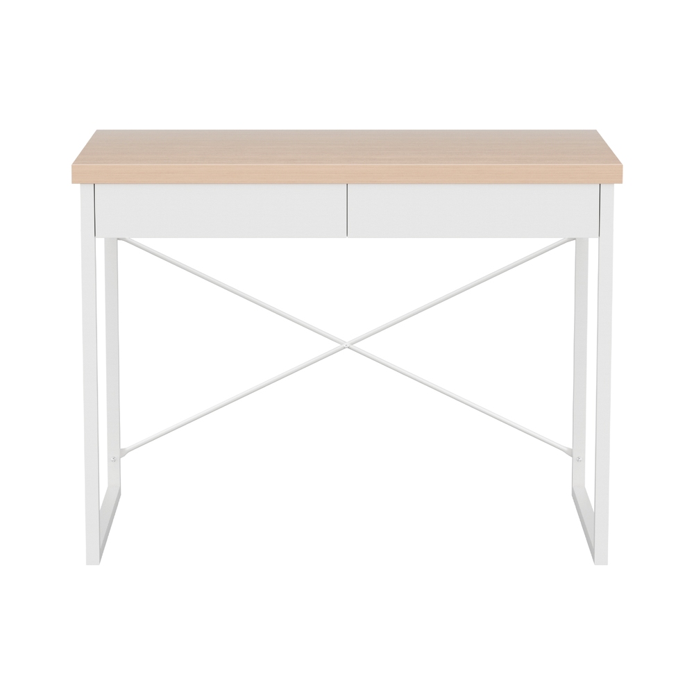 Artiss Computer Desk Drawer Storage Oak 100CM view 3
