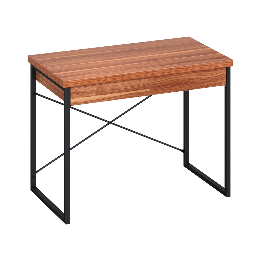 Artiss Computer Desk Drawer Storage Walnut 100CM view 8