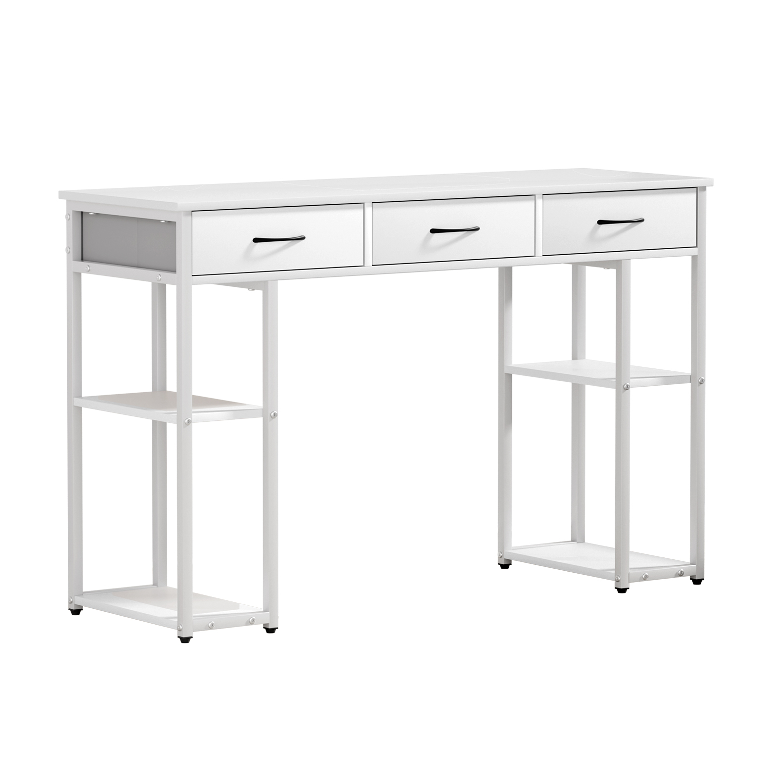 Artiss Computer Desk Drawer Shelves Study Table 120CM White view 7
