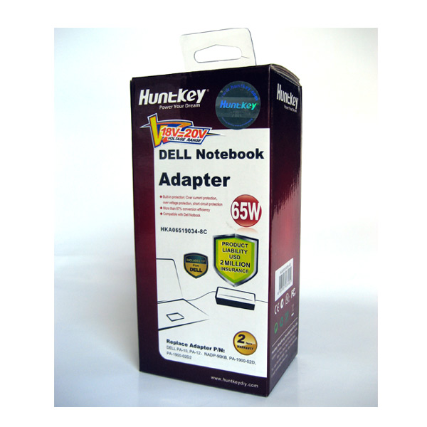 Huntkey DELL Notebook Adapter 65W (HKA06519034-8C) view 2