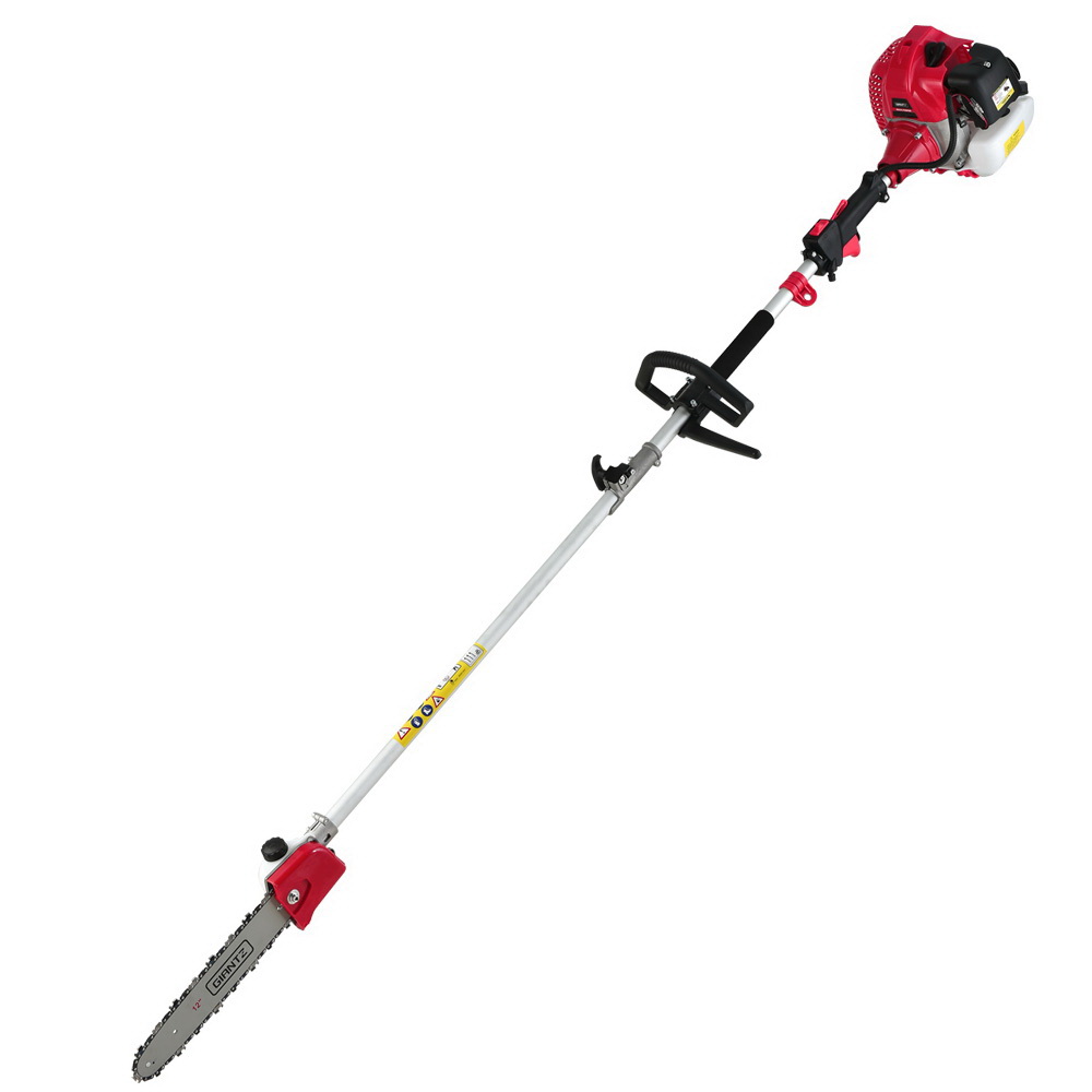 Giantz 62CC Pole Chainsaw Hedge Trimmer Brush Cutter Whipper 9-in-1 5.6m Red view 3