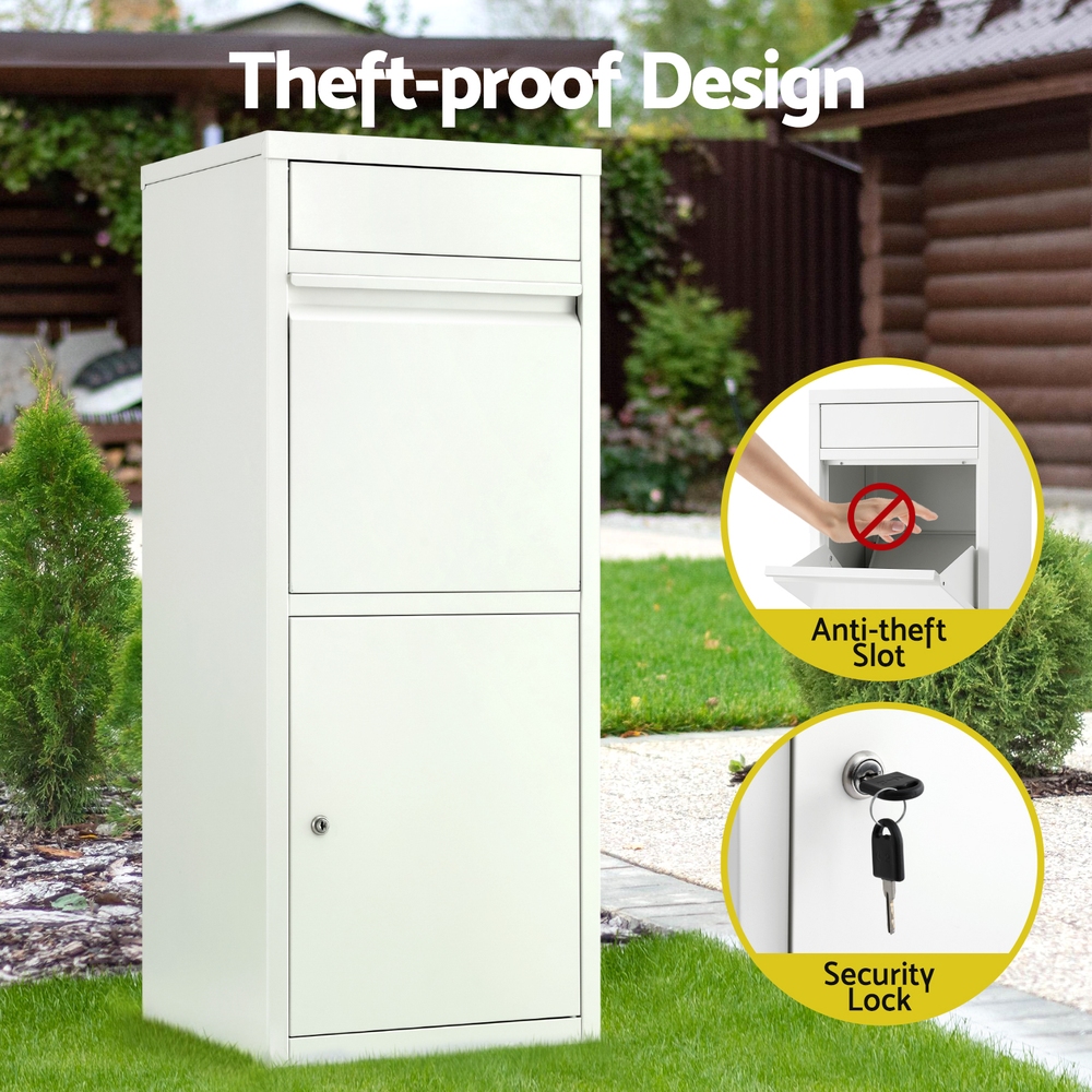 Gardeon Parcel Letterbox Drop Box Package White view 5