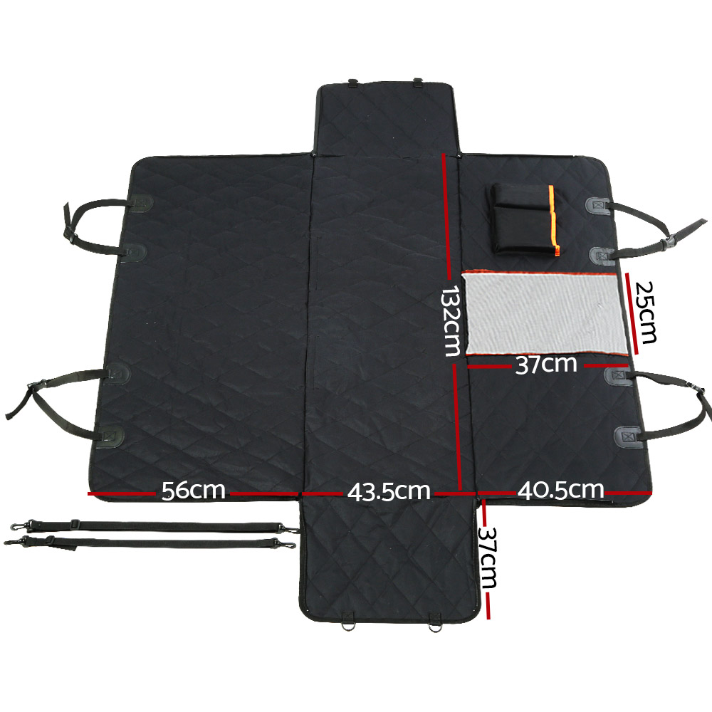i.Pet Pet Car Seat Cover Dog Protector Hammock Back Waterproof Belt Non Slip Mat view 2