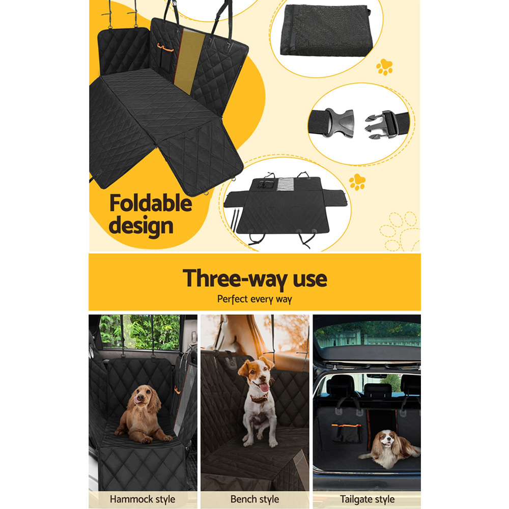 i.Pet Pet Car Seat Cover Dog Protector Hammock Back Waterproof Belt Non Slip Mat view 6