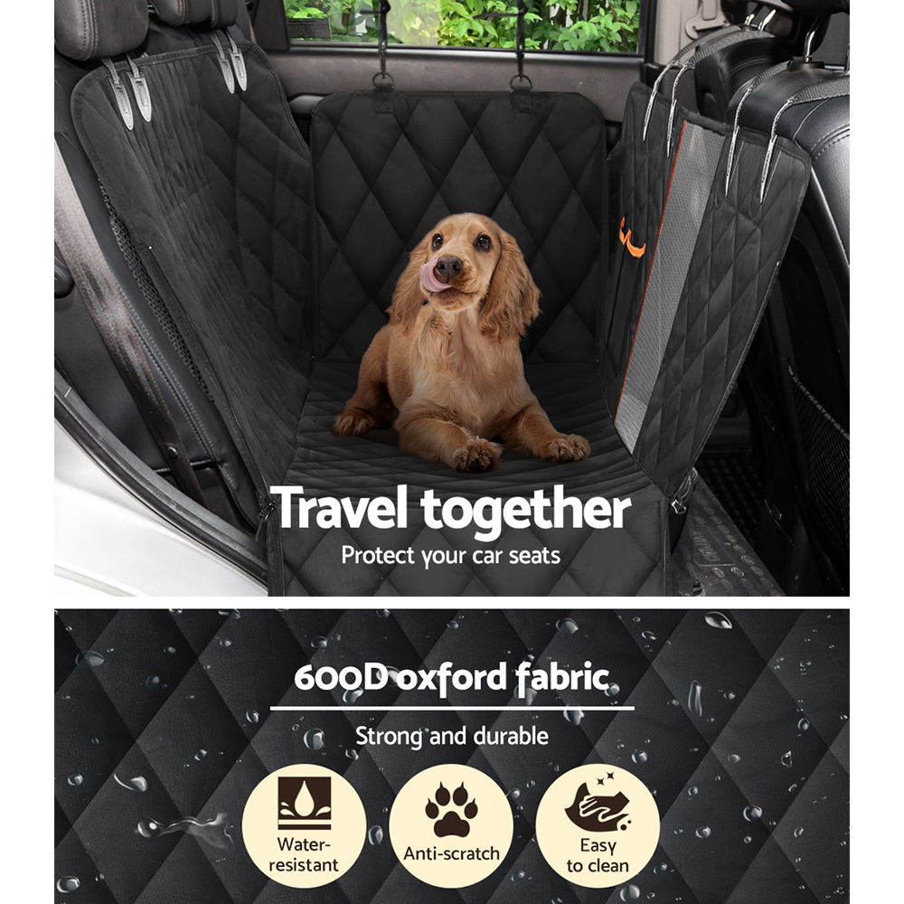 i.Pet Pet Car Seat Cover Dog Hammock Protector Back Waterproof Belt Non Slip Mat view 5