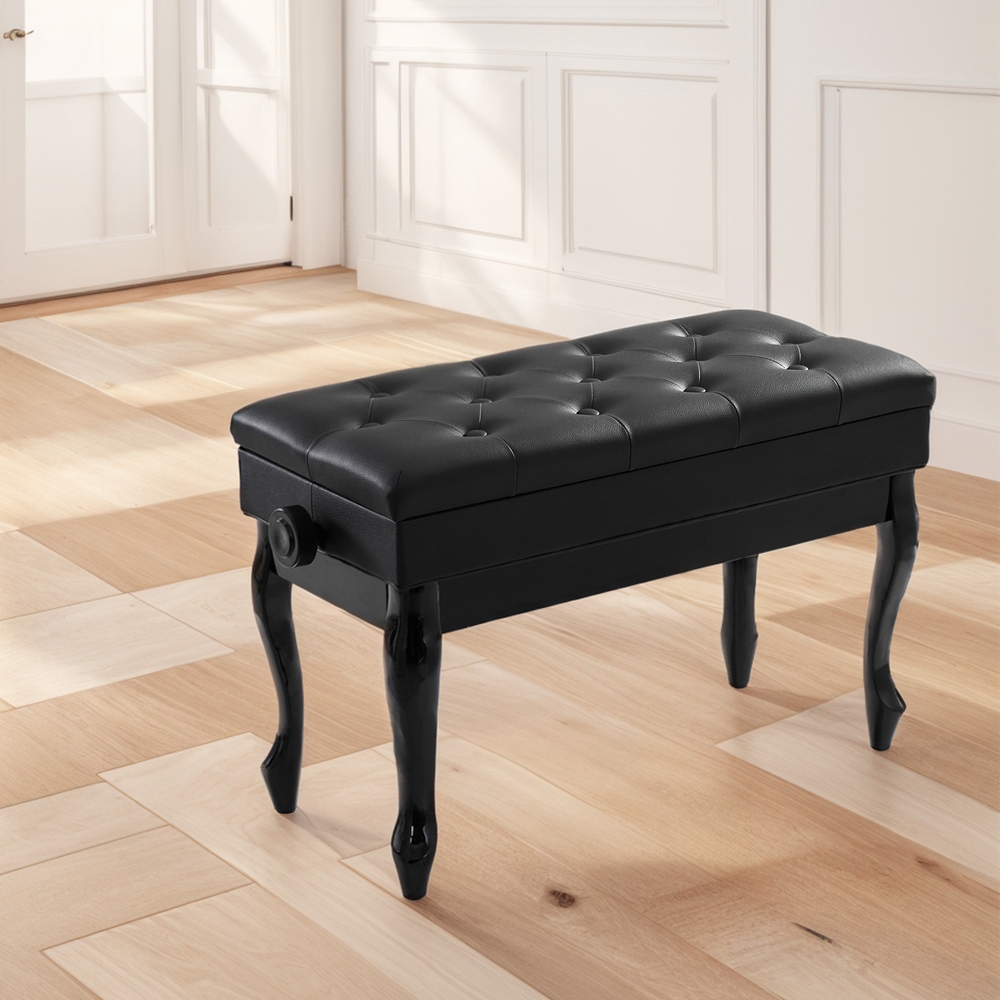 Alpha Piano Bench Stool Adjustable Height Keyboard Seat view 7