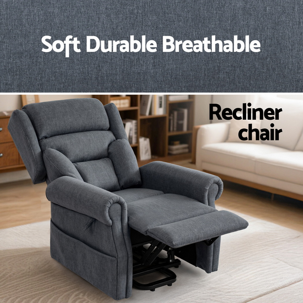Artiss Electric Recliner Chair Power Lift Massage Heated Recliner Sofa view 6