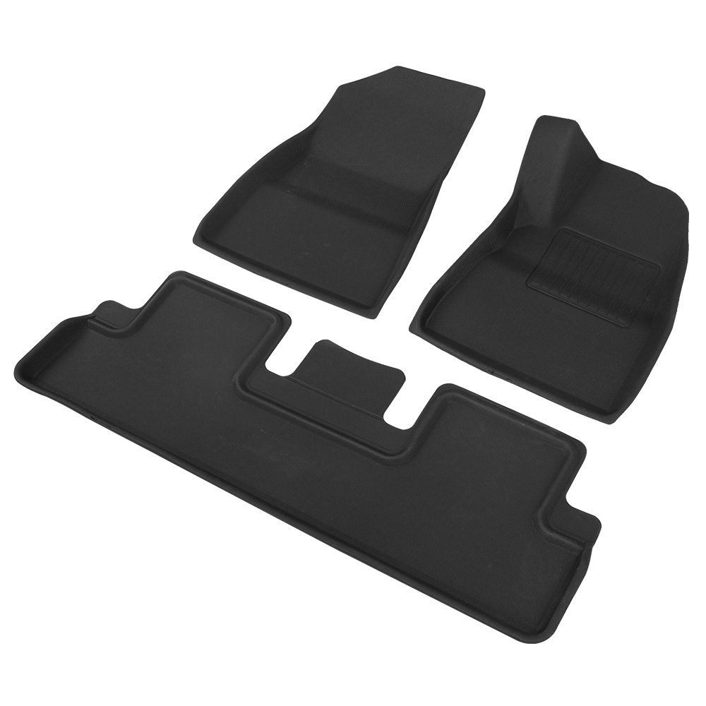 Weisshorn Car Rubber Floor Mats Compatible for Tesla Model 3 Front Rear view 2