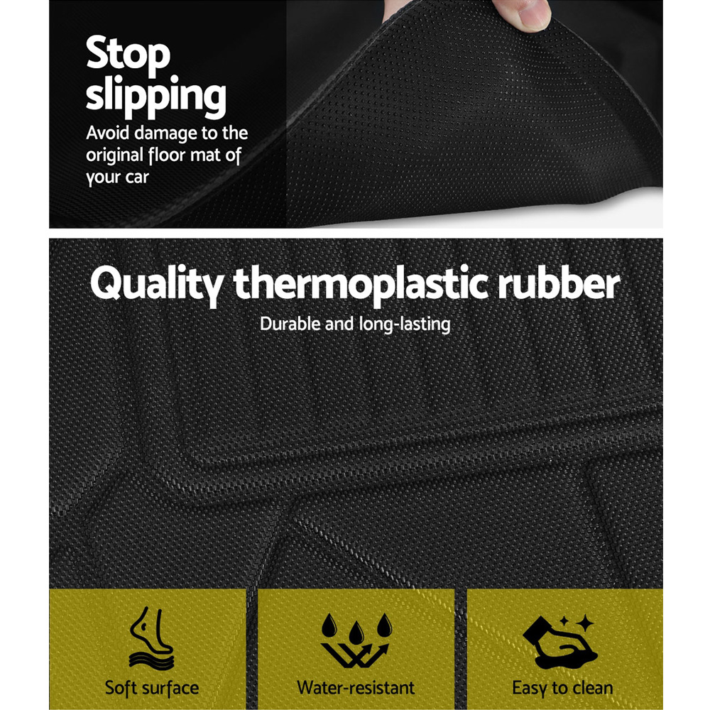 Weisshorn Car Rubber Floor Mats Front And Rear Compatible For Toyota RAV4 view 4