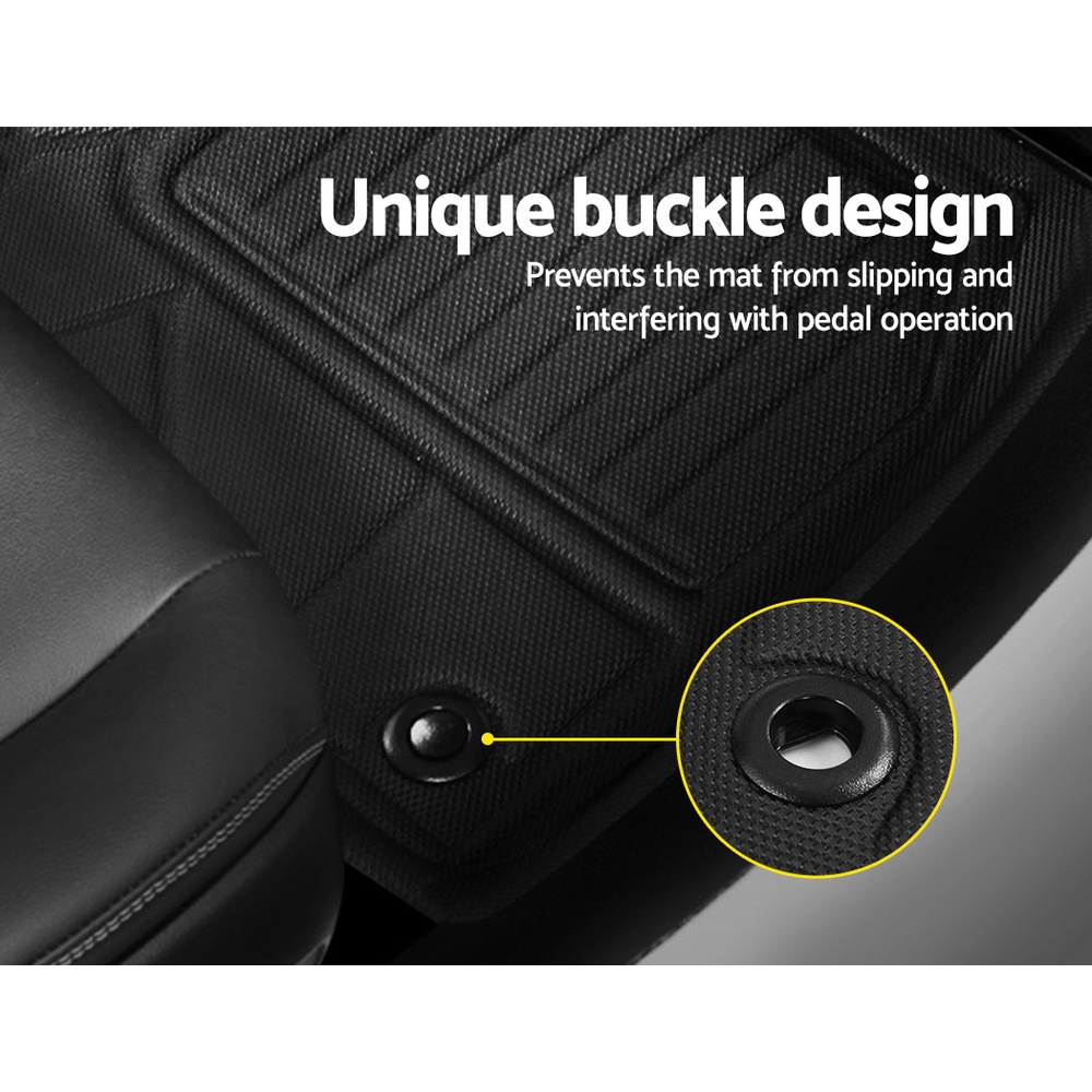 Weisshorn Car Rubber Floor Mats Front And Rear Compatible For Toyota RAV4 view 5