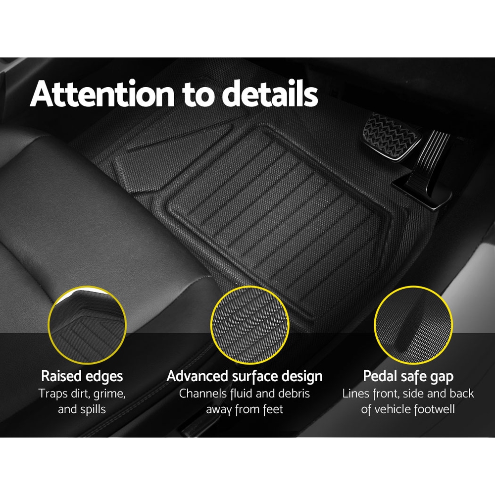 Weisshorn Car Rubber Floor Mats Front And Rear Compatible For Toyota RAV4 view 6