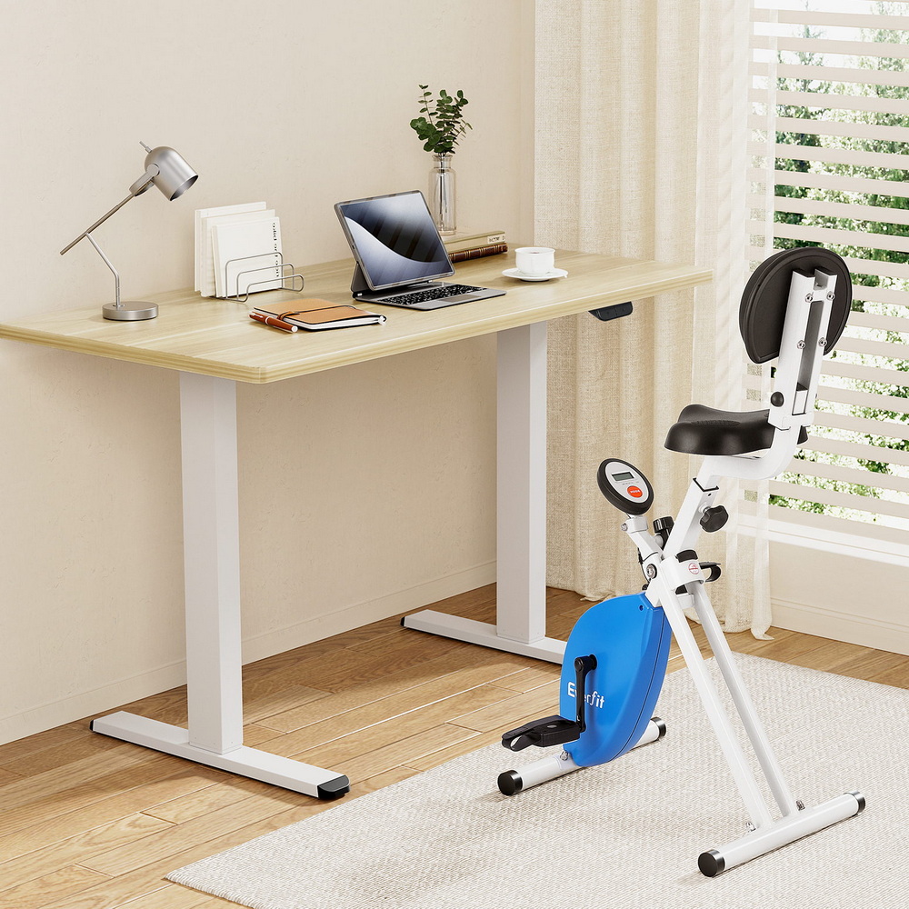 Artiss Under Desk Folding X-Bike with 140cm Automatic Standing Desk Magnetic view 7