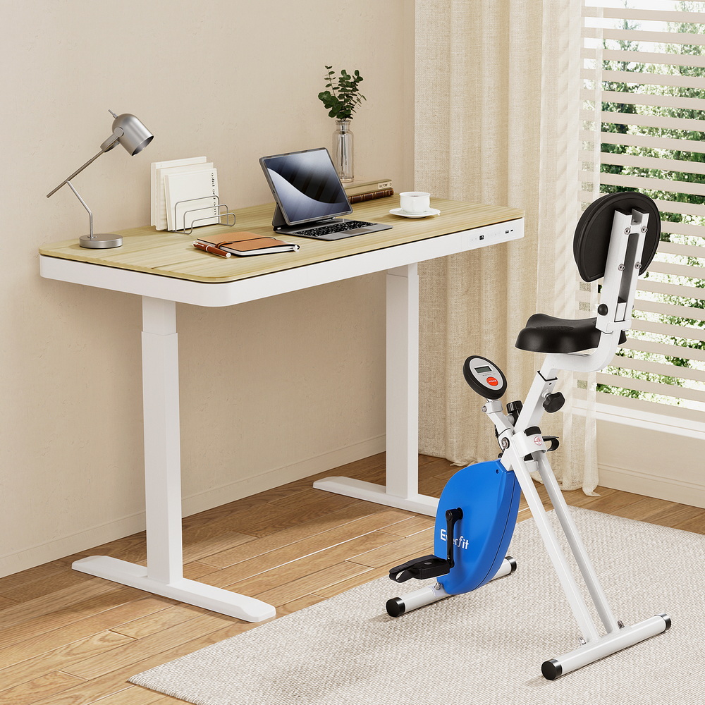 Artiss Under Desk Folding X-Bike with 120cm Automatic Standing Desk Magnetic view 7