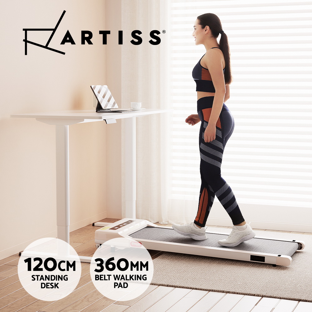 Artiss Treadmill with 120cm Automatic Standing Desk Electric Walking Pad view 7