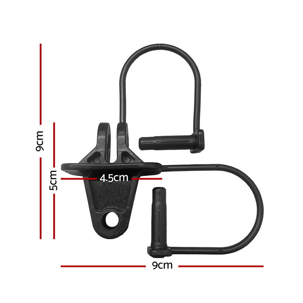 Giantz Electric Fence Insulators 200pcs Pinlock Black view 2