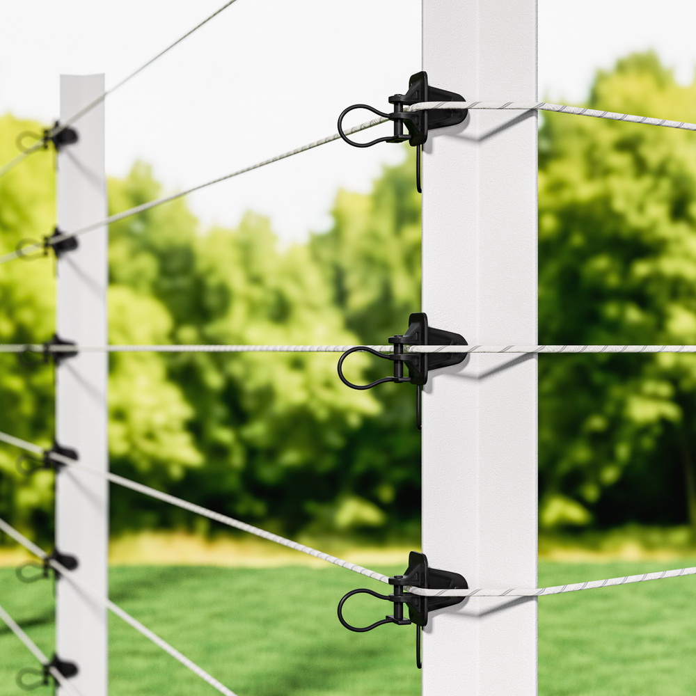 Giantz Electric Fence Insulators 200pcs Pinlock Black view 7