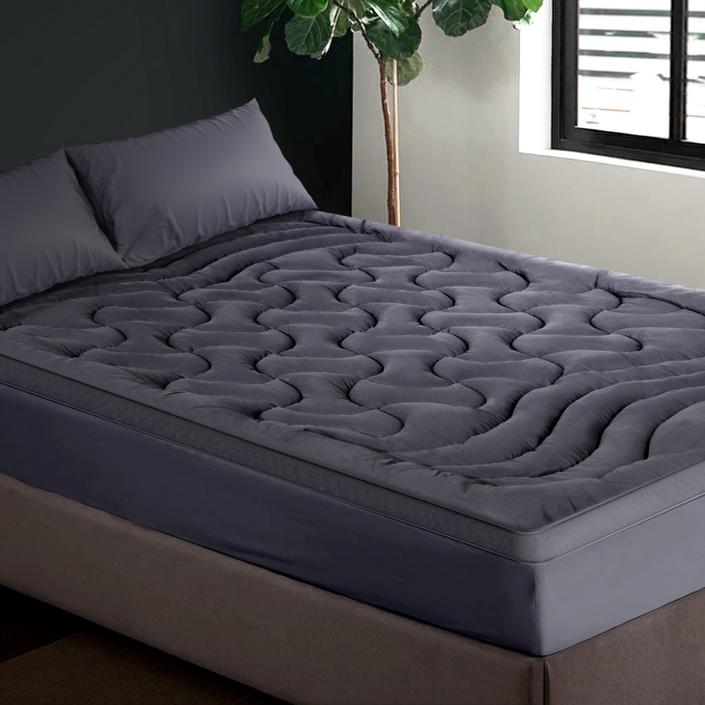 Giselle Bedding 3-Zone Pillowtop Mattress Topper 1000GSM for Back Pain Relief — image 1