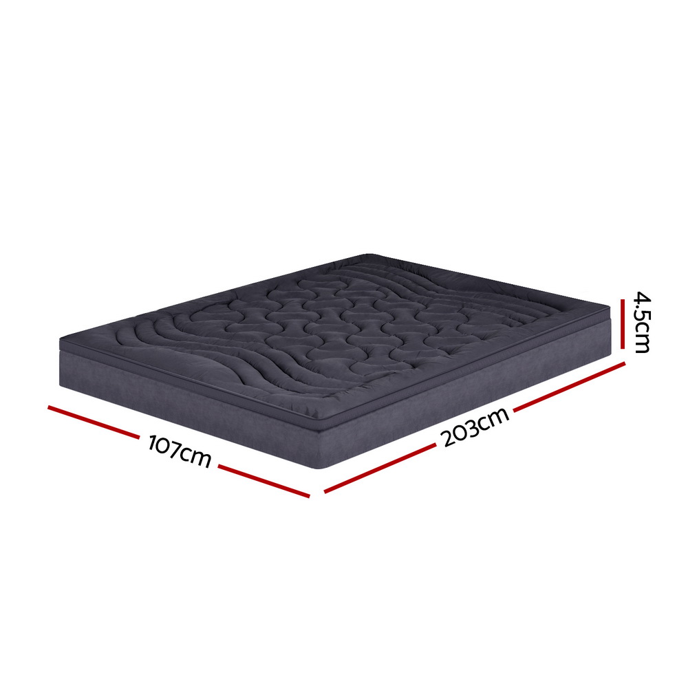 Giselle Bedding 3-Zone Pillowtop Mattress Topper 1000GSM for Back Pain Relief view 2