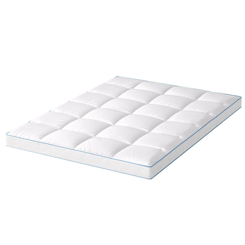 Giselle Bedding 1500GSM Bamboo Pillowtop Mattress Topper 10cm Thick Pad for view 8