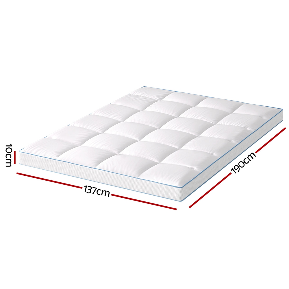 Giselle Bedding 1500GSM Bamboo Pillowtop Mattress Topper 10cm Thick Pad for view 2