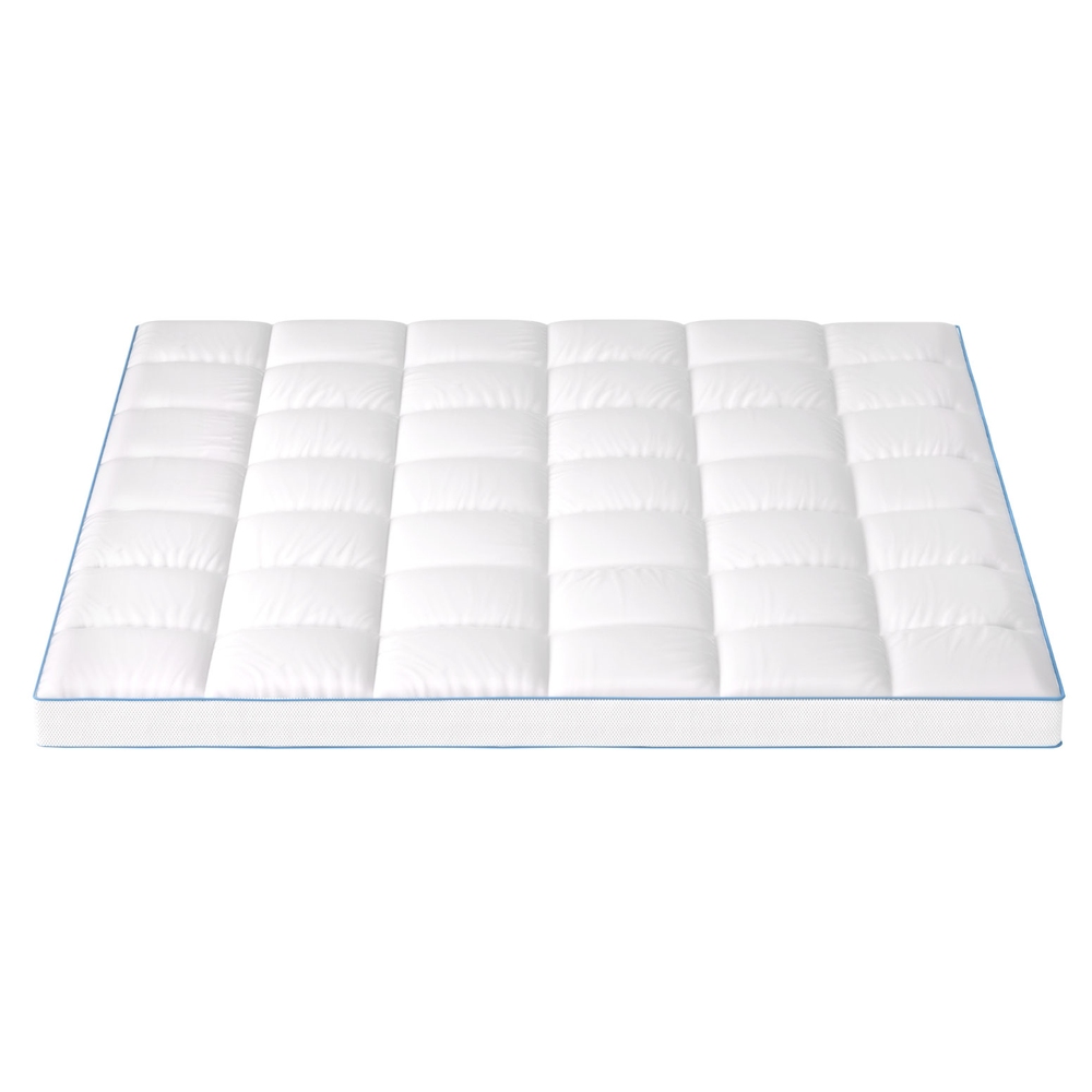 Giselle Bedding 1500GSM Bamboo Pillowtop Mattress Topper 10cm Thick Pad for view 3