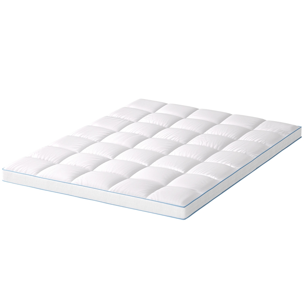 Giselle Bedding 1500GSM Bamboo Pillowtop Mattress Topper 10cm Thick Pad for view 7
