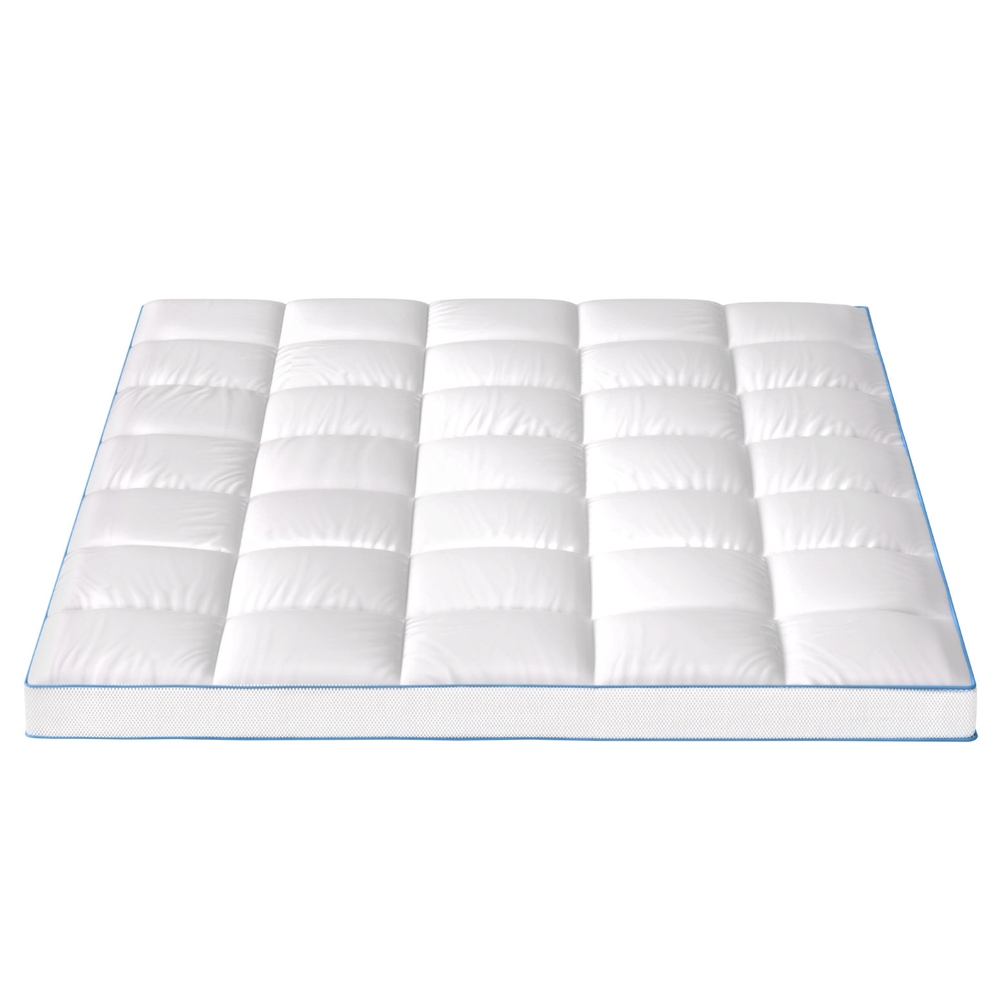 Giselle Bedding 1500GSM Bamboo Pillowtop Mattress Topper 10cm Thick Pad for view 3