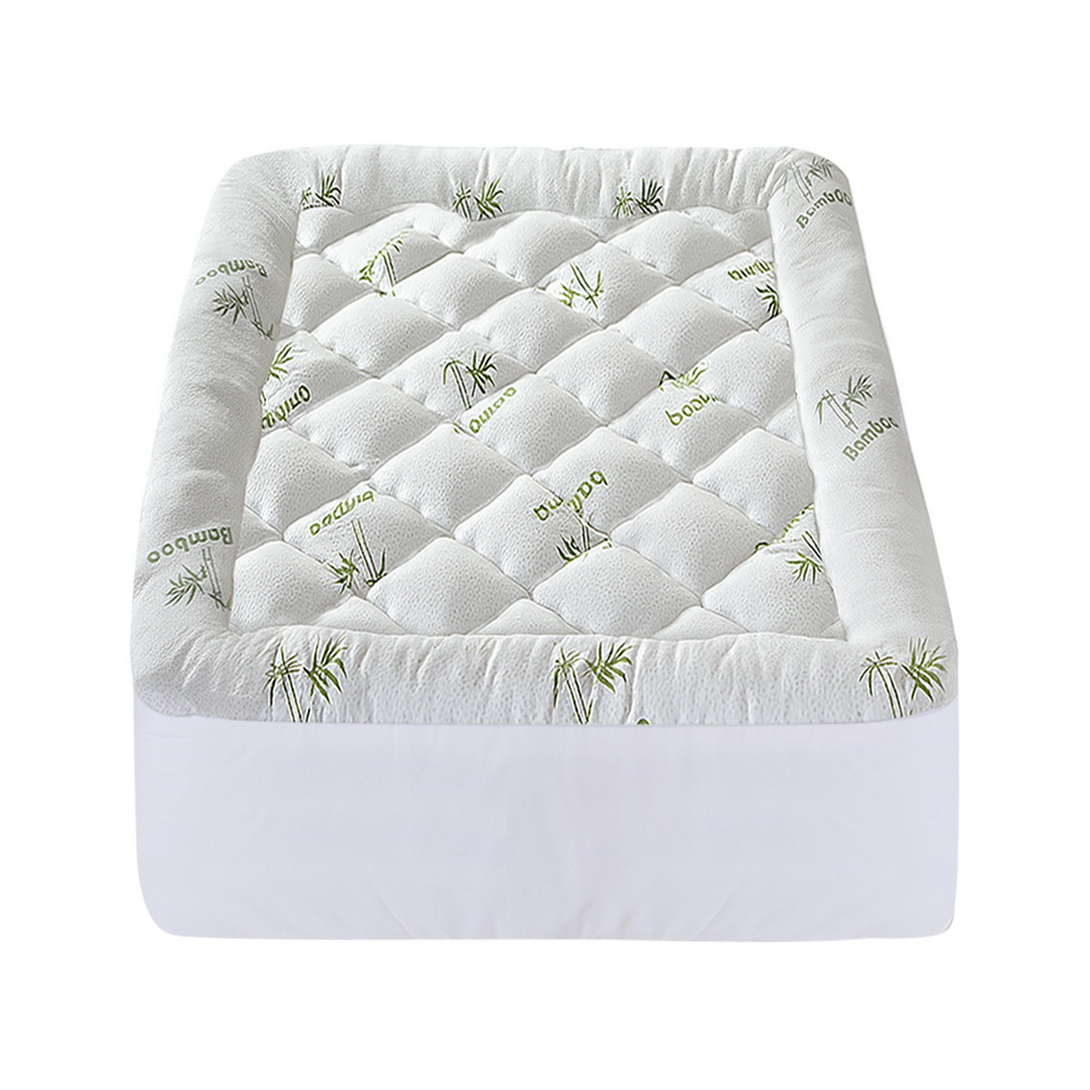 Giselle Bedding 5cm Pillowtop Mattress Topper 1000GSM Thick Soft Bamboo view 4