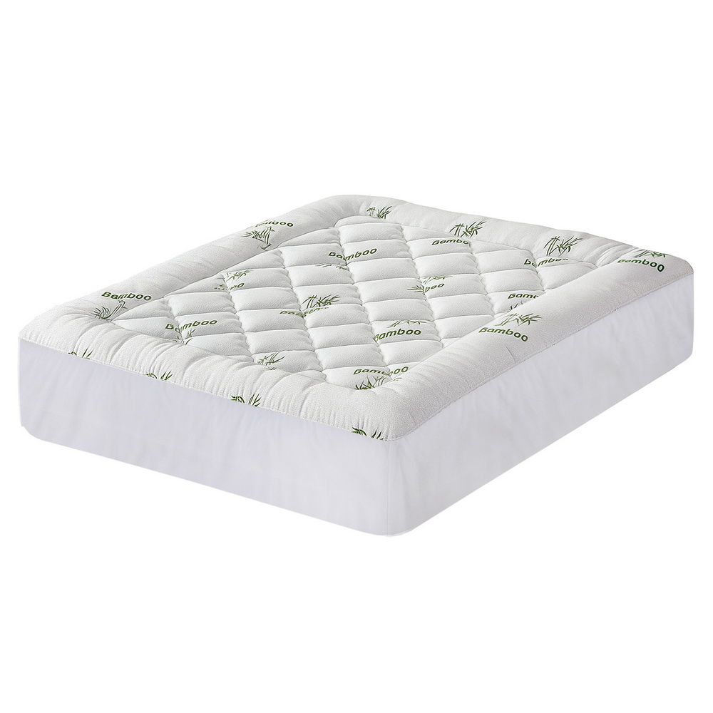 Giselle Bedding 5cm Pillowtop Mattress Topper 1000GSM Thick Soft Bamboo view 2