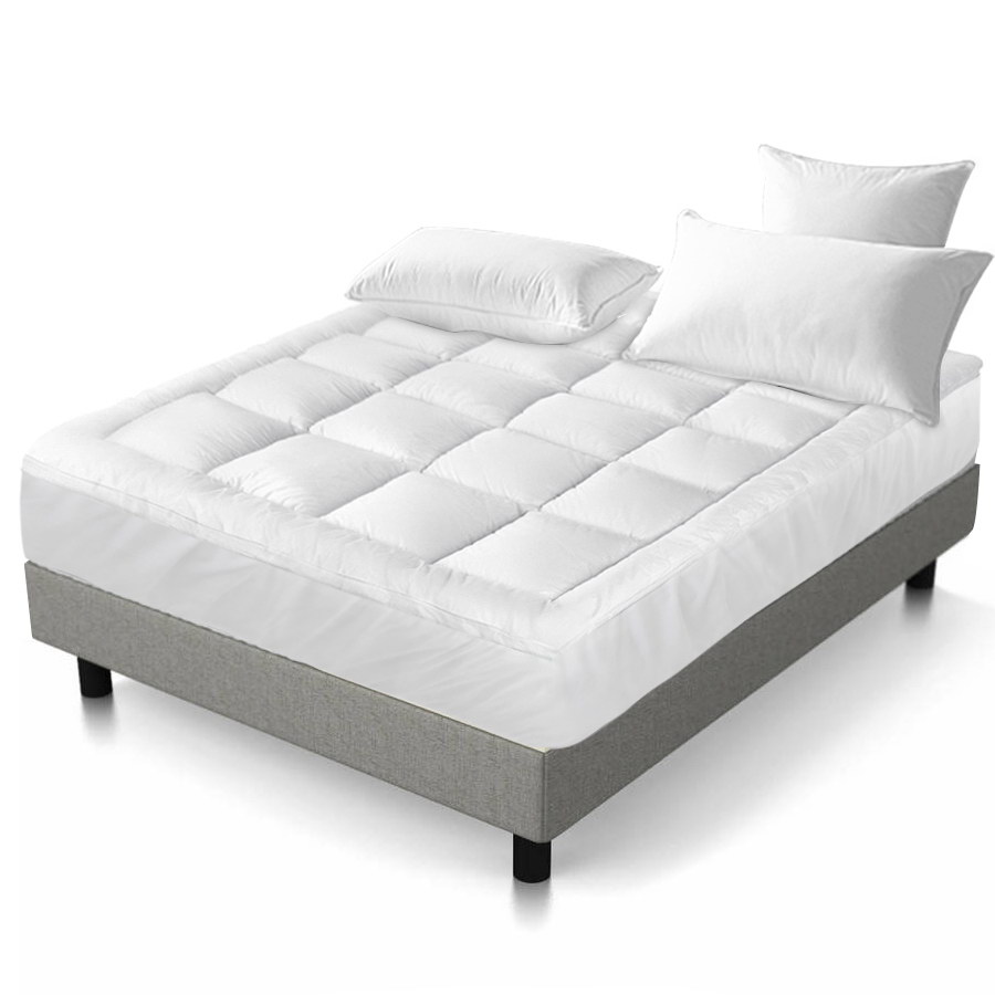 Giselle Bedding 5cm Bamboo Pillowtop Mattress Topper 1000GSM Mattress Pad for view 8