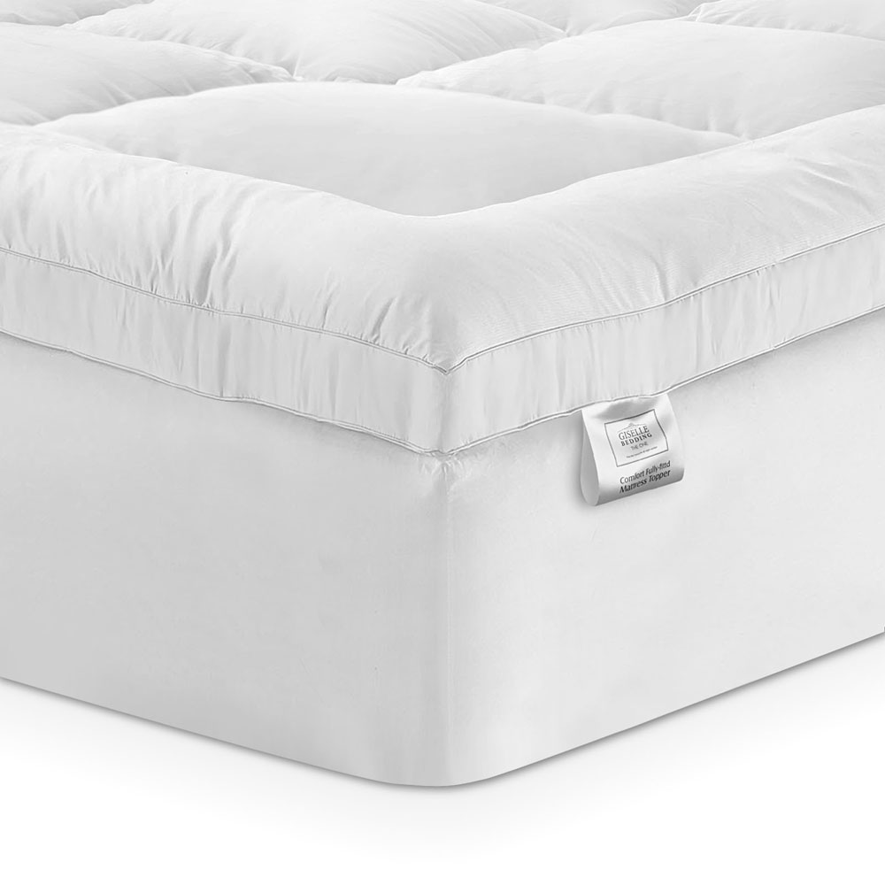 Giselle Bedding 5cm Bamboo Pillowtop Mattress Topper 1000GSM Mattress Pad for view 7