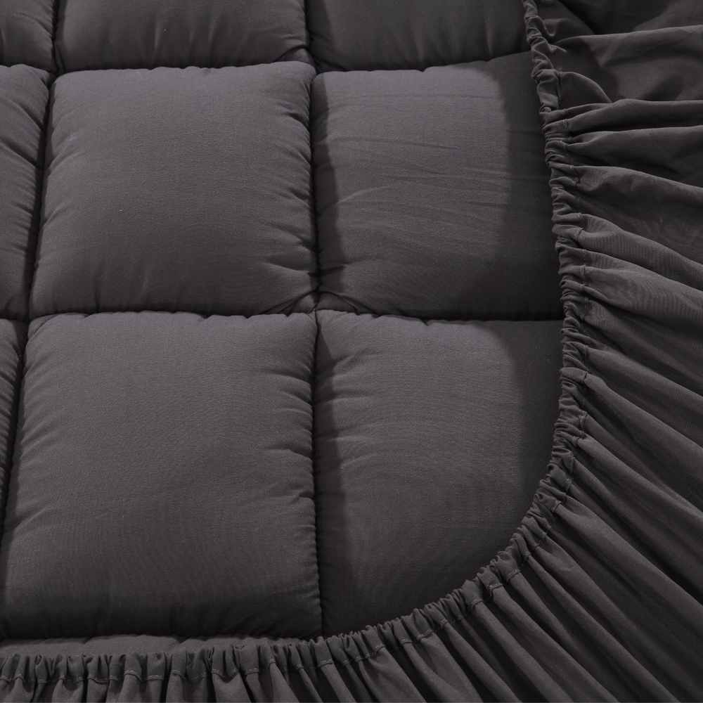 Giselle Bedding Bamboo Charcoal Filling Pillowtop Topper 1000GSM 5cm Thick view 4