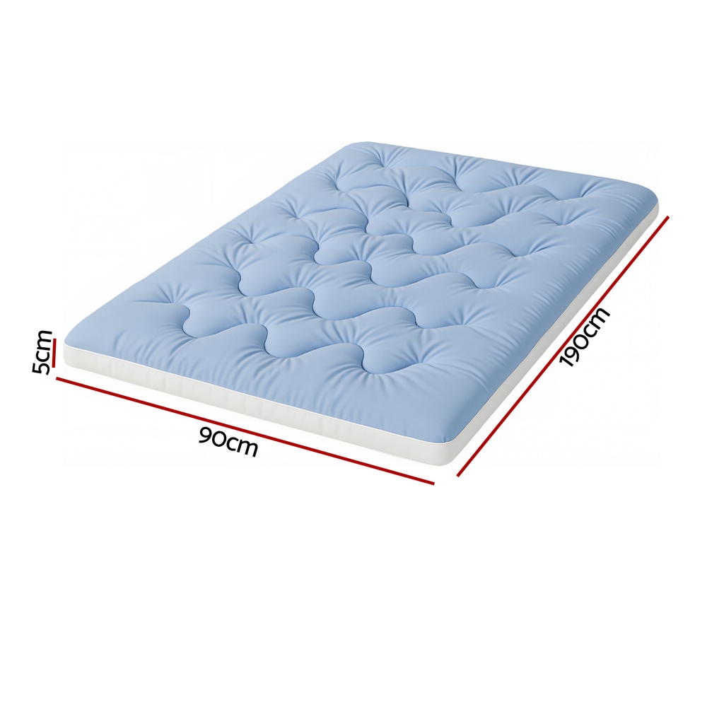 Giselle Bedding Pillowtop Mattress Topper 5cm Reversible Cooling & Soft Coral view 3