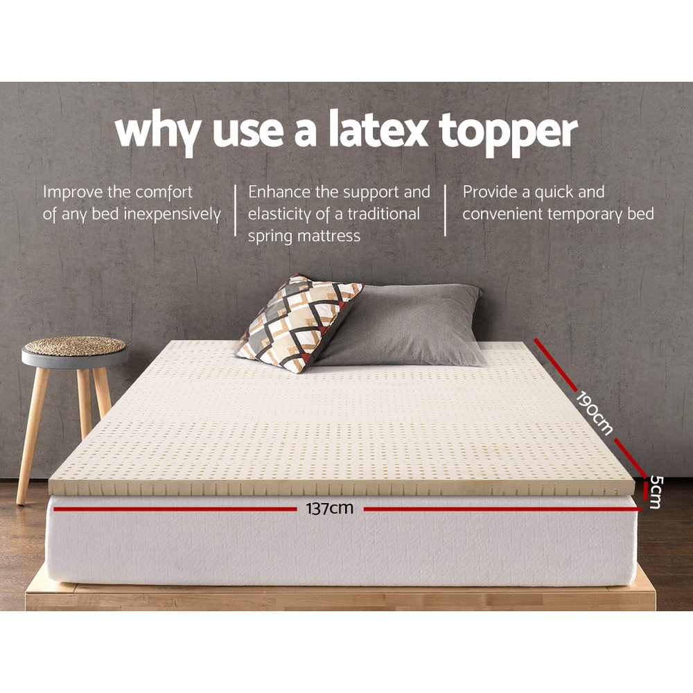Giselle Bedding Latex Mattress Topper view 2