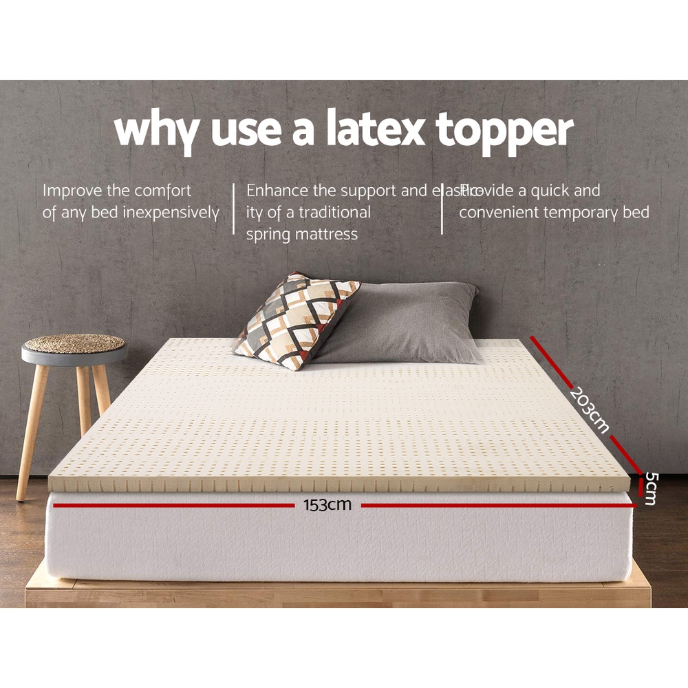 Giselle Bedding Latex Mattress Topper view 2