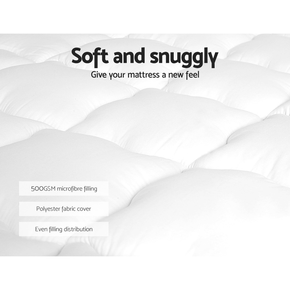 Giselle Bedding Pillowtop Mattress Topper 5cm Thick Mattress Pad for Back Pain view 3